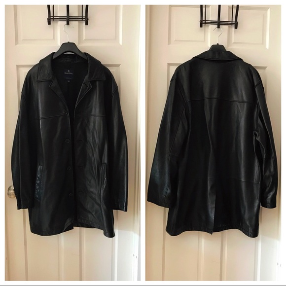 Brooks Brothers Other - Brooks Brothers Soft Leather Button Jacket & Coat